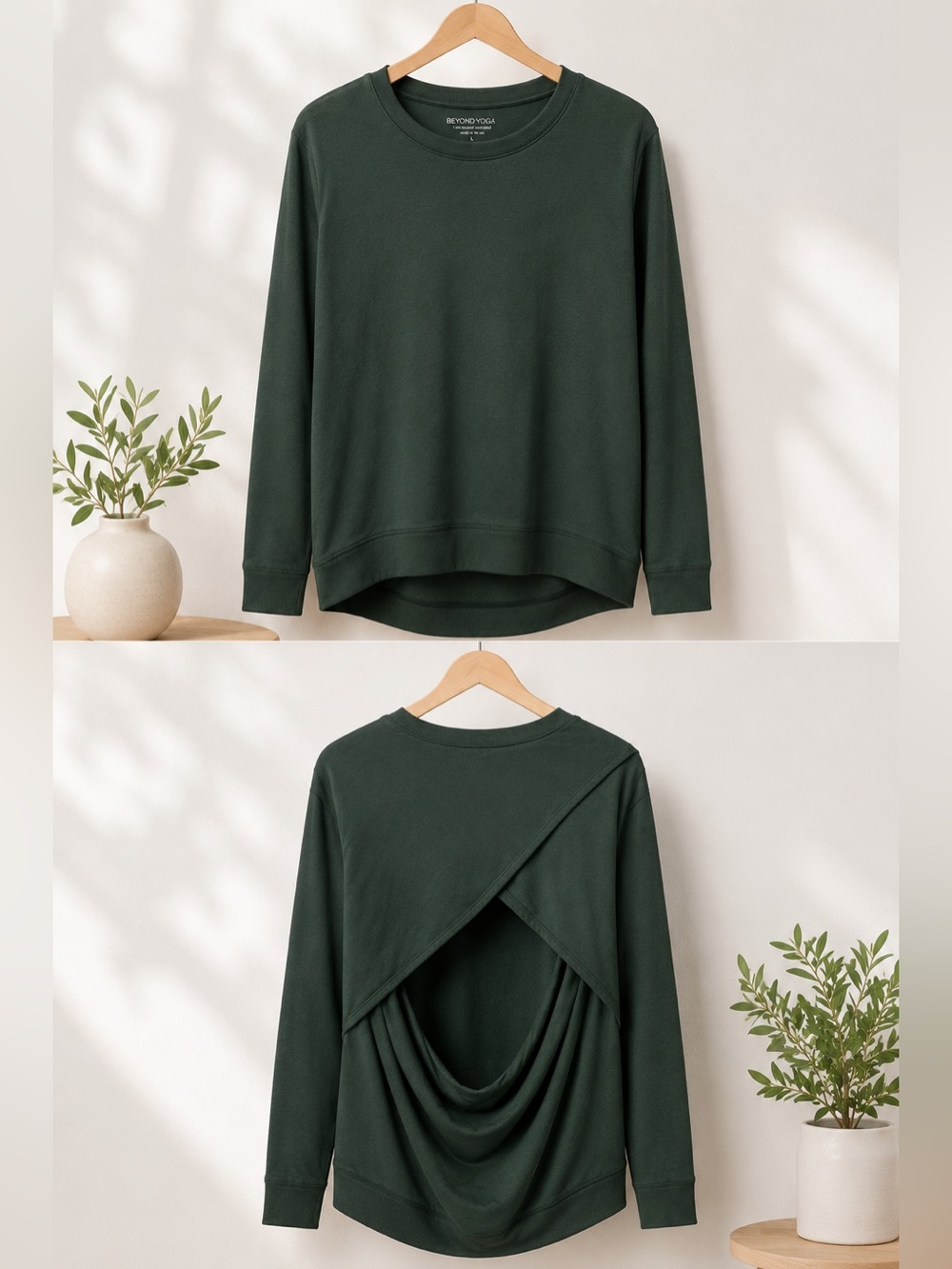 Beyond Yoga Modal Blend Back Drape Sweatshirt (378)